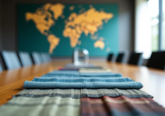 グローバルな繄維ビジネスのイメージ